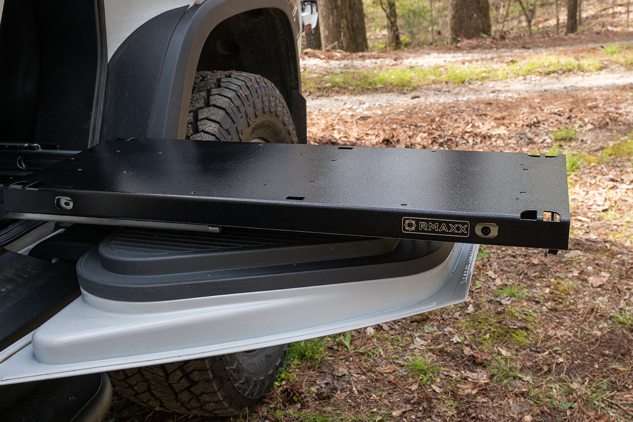 Team 1EV RMAXX Gear Tunnel Dual Slide Out Trolley Sled and Storage Chests & Boxes for Rivian R1T