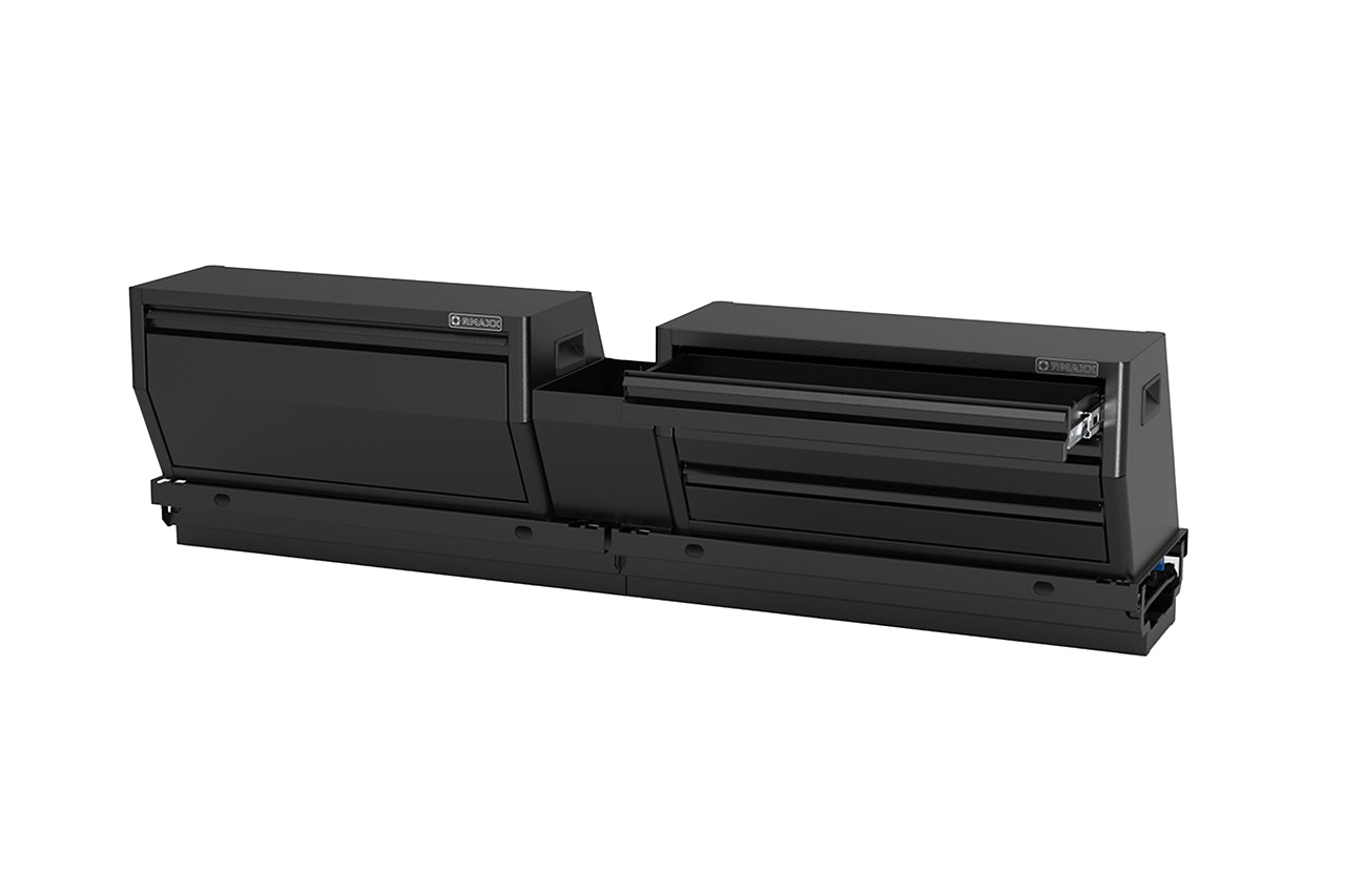 Team 1EV RMAXX Gear Tunnel Dual Slide Out Trolley Sled and Storage Chests & Boxes for Rivian R1T