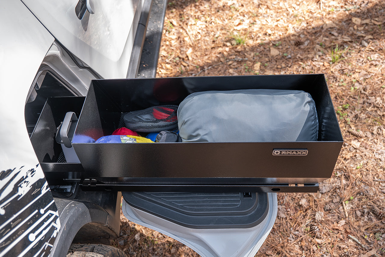 Team 1EV RMAXX Gear Tunnel Dual Slide Out Trolley Sled and Storage Chests & Boxes for Rivian R1T