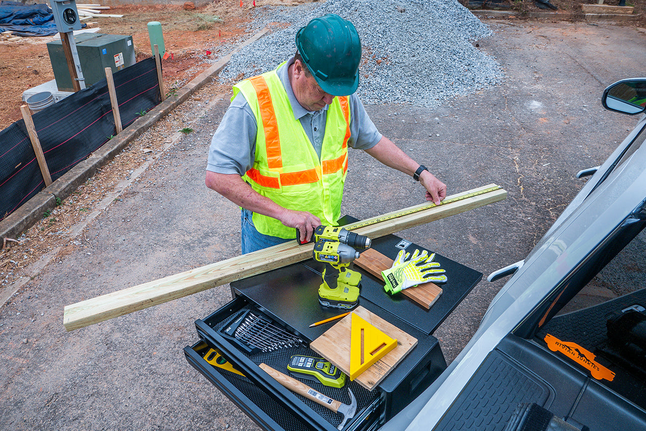 Team 1EV RMAXX Gear Tunnel Dual Slide Out Trolley Sled and Storage Chests & Boxes for Rivian R1T