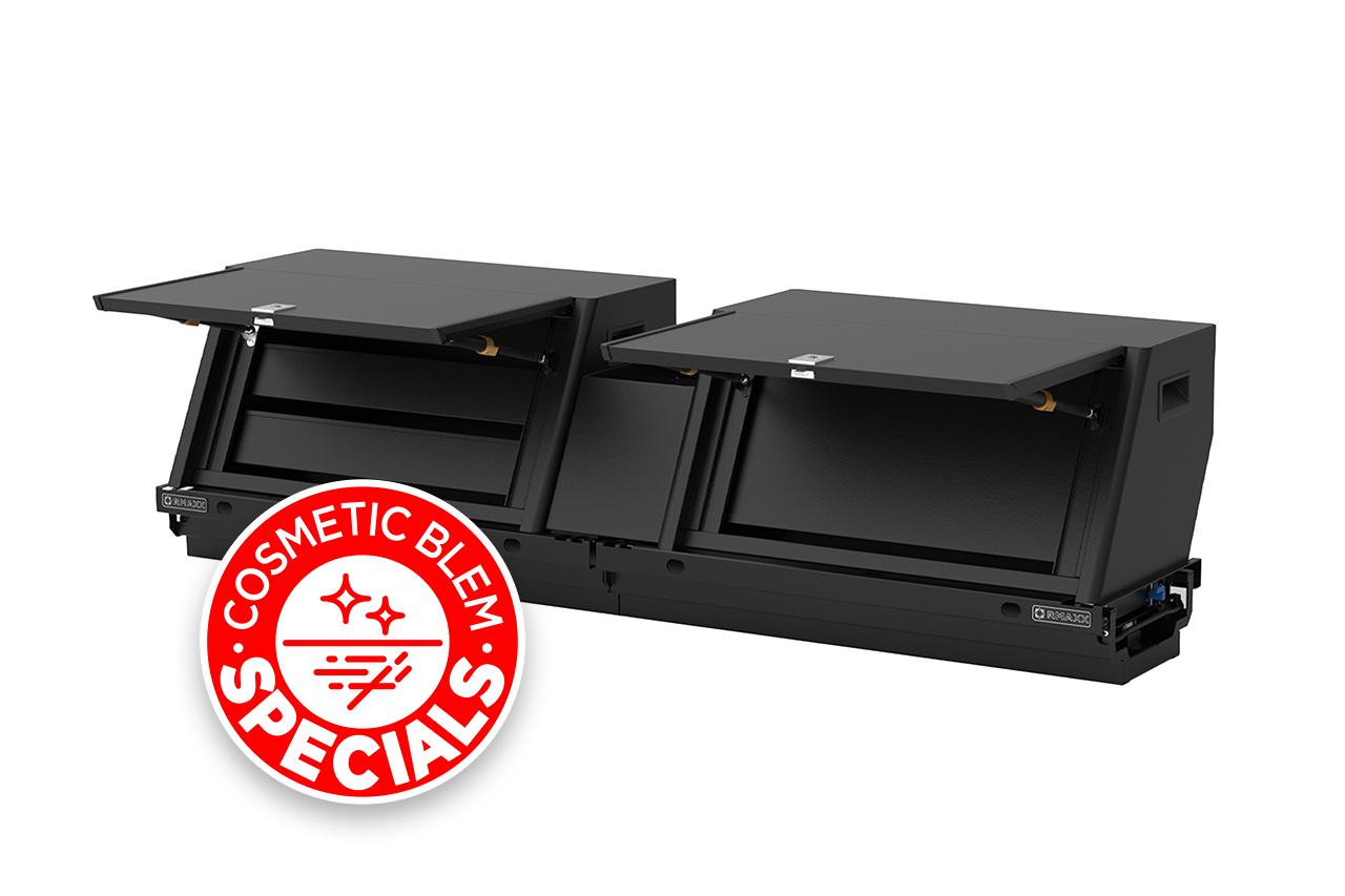 OPEN BOX SPECIAL! Team 1EV RMAXX Gear Tunnel Dual Slide Out Trolley Sled and Storage Chests & Boxes for Rivian R1T