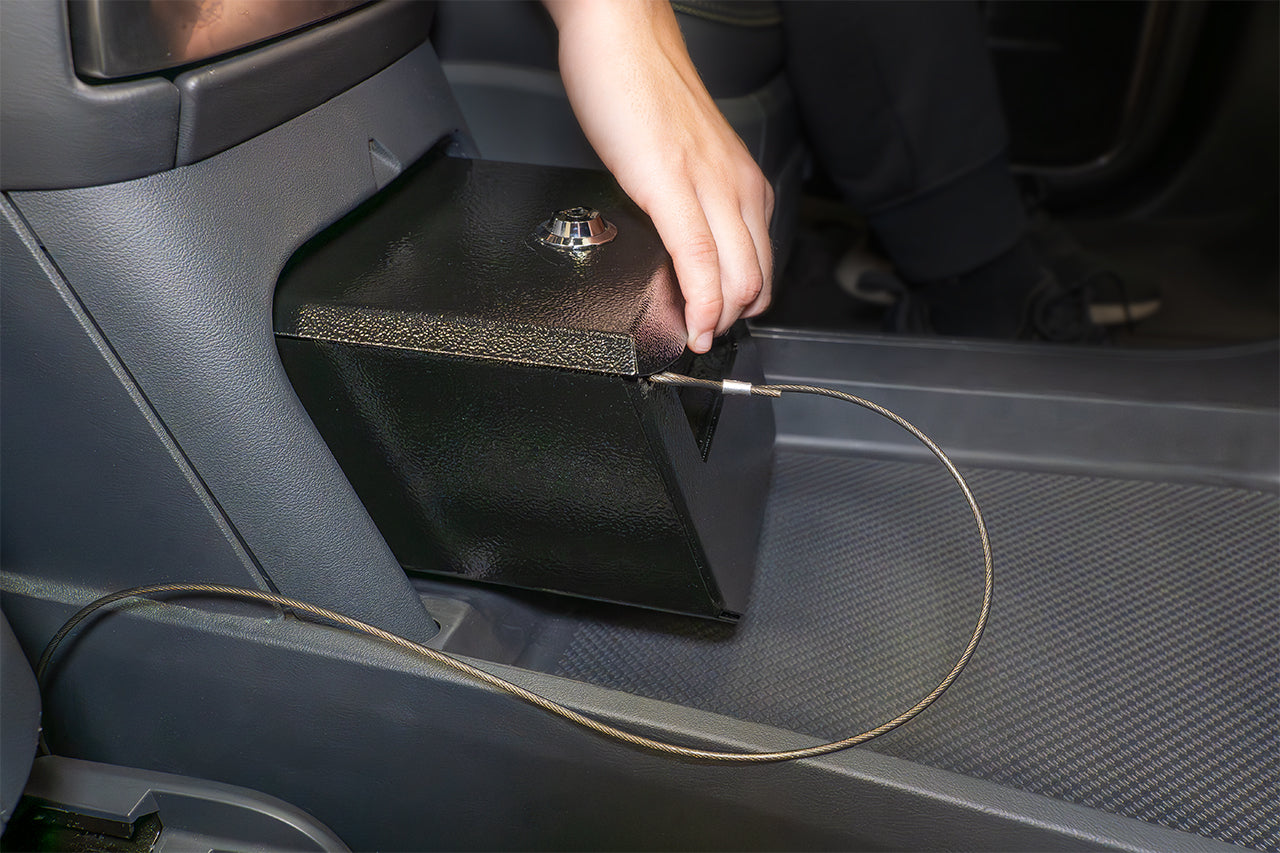 Team 1EV Camp Speaker Replacement Locking Gun & Valuables Steel Vault Box for Rivian R1T / R1S