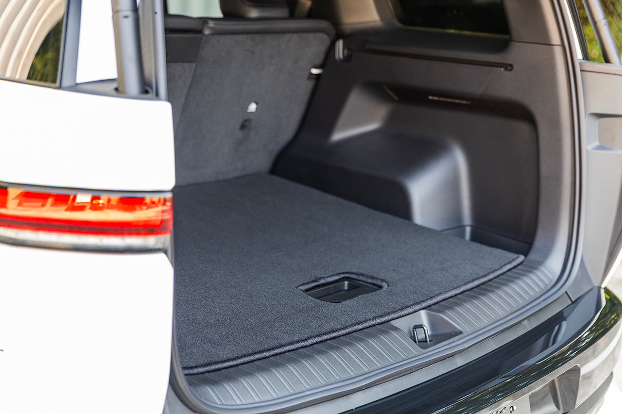 Rear Cargo Area Precision Fitment Carpet Mat for Rivian R2