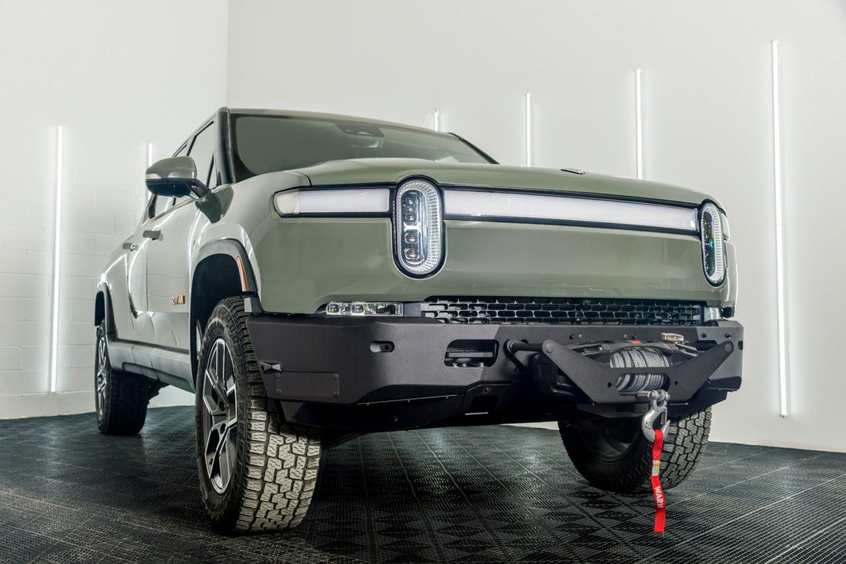 RMaxx Extreme Duty Light Weight Aluminum Front Bumper for Rivian R1T ...