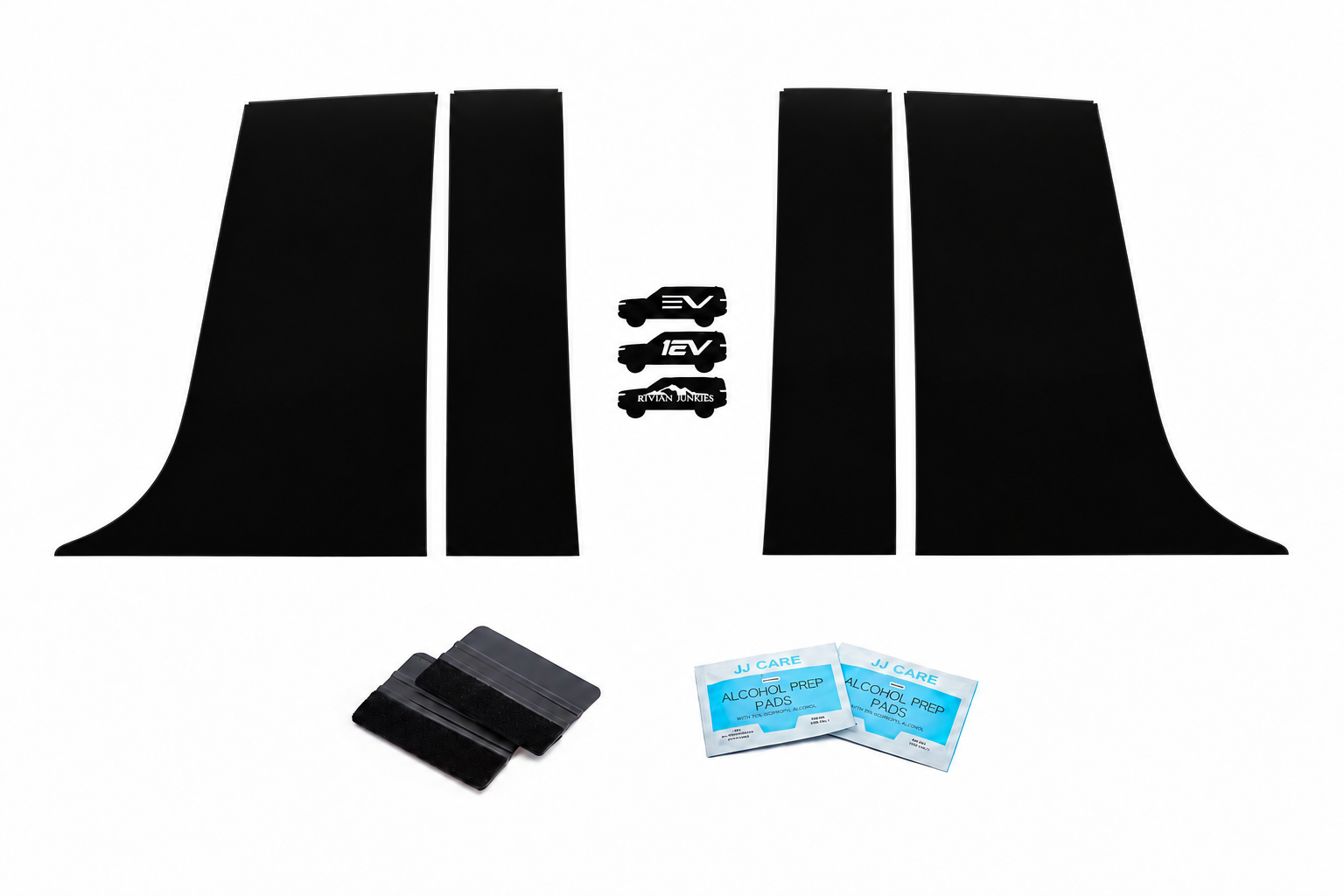 C-Pillar Delete Black-Out Trim Vinyl Wrap Complete DIY Kit for Rivian R2