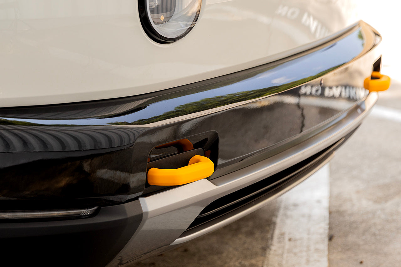 Bumper Tow Hook Silicone Covers for Rivian R2 (Set of 2)