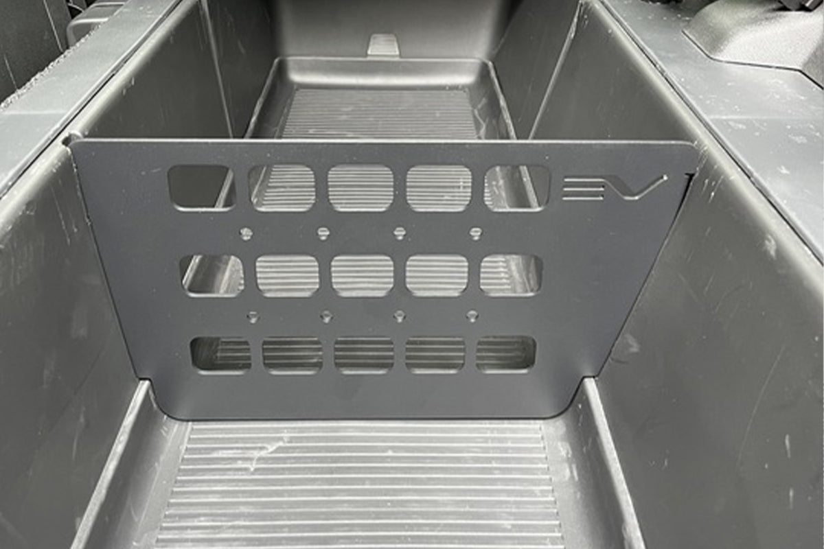 Rivian R1T Under Rear Seat Cargo Divider &amp; Molle Panels by Team 1EV