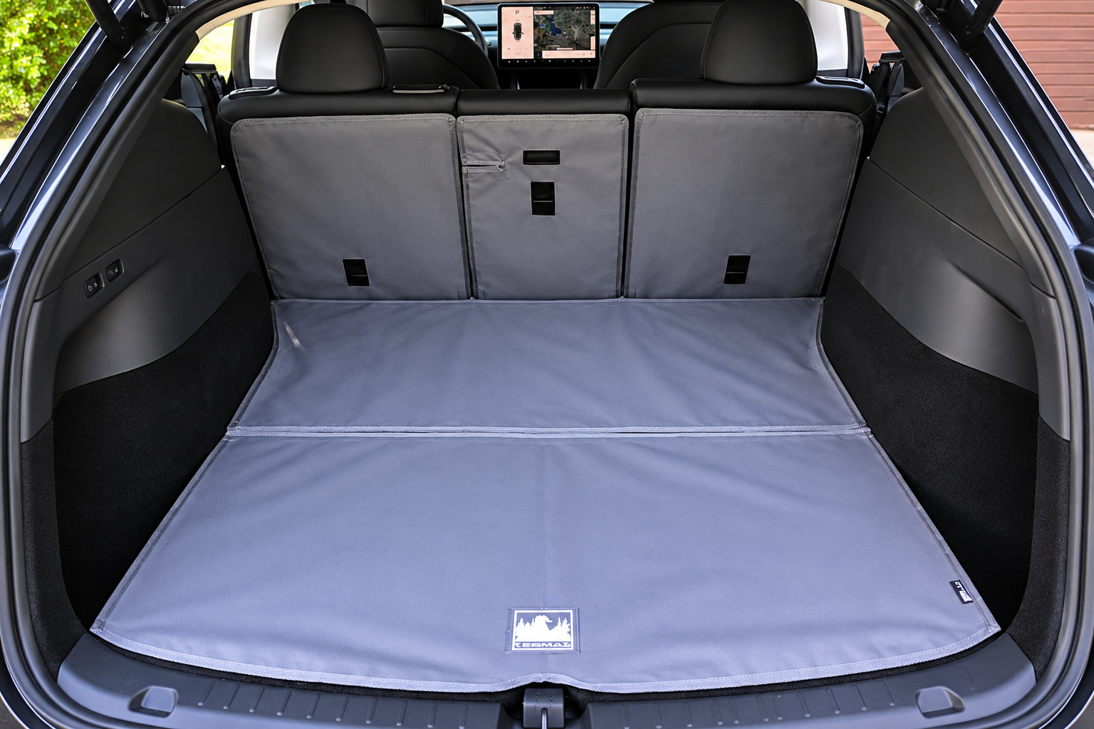 Rear Cargo and Back Seat Down Canvasback Liner and Surface Covers for Tesla Model Y Juniper