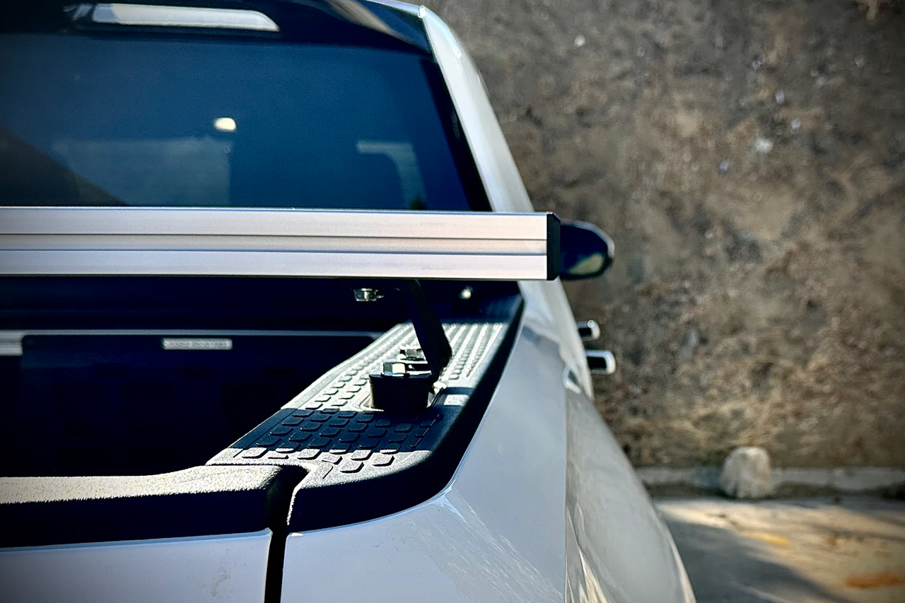 Titus Low Profile Aluminum Crossbar Bed Rack for Rivian R1T by Range Industries