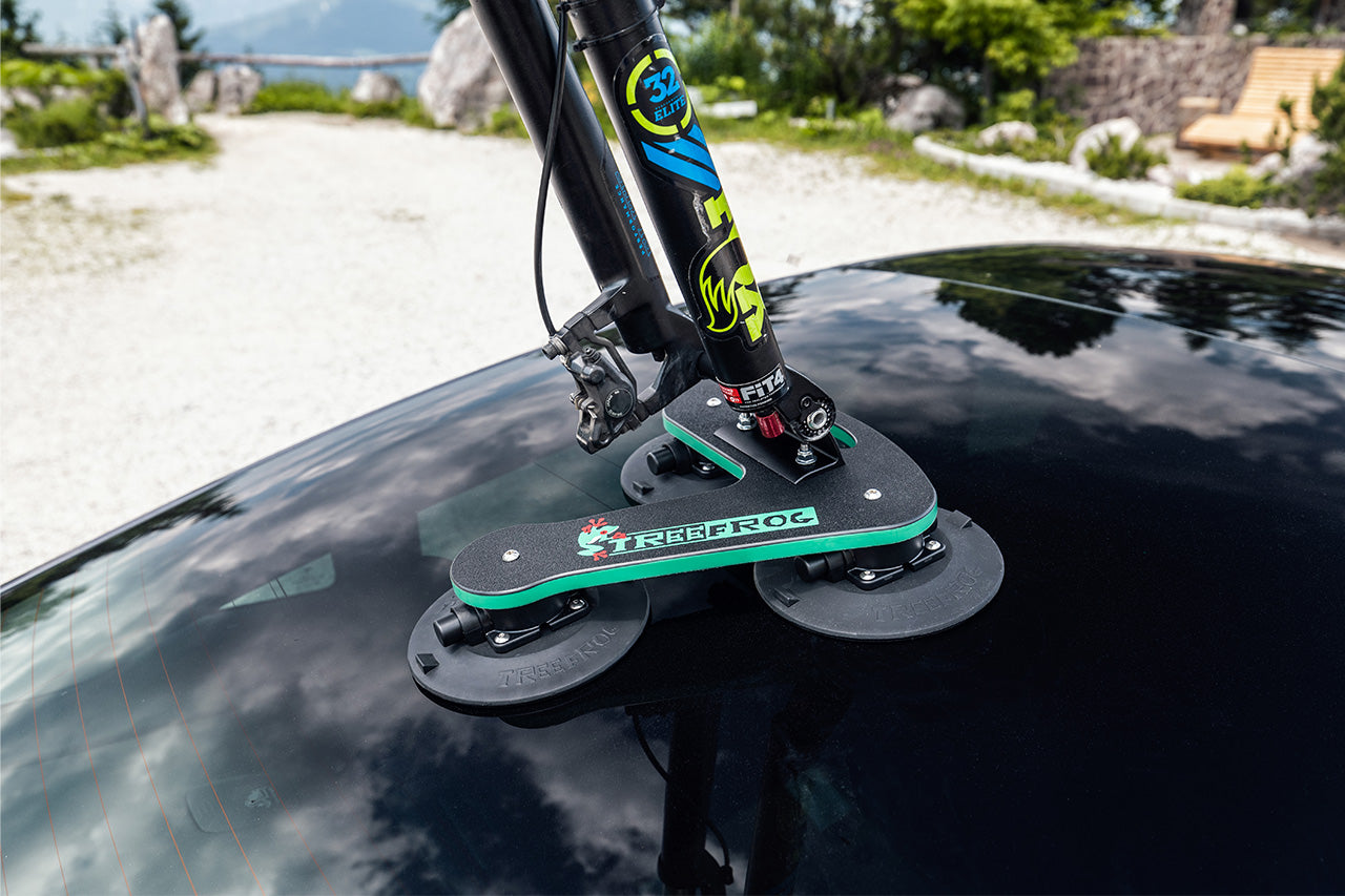 TreeFrog Pro 1 Vacuum Mounted Roof Mount Road & Mountain Bike Rack