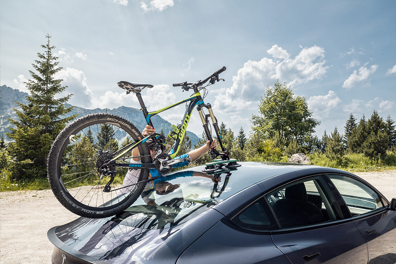 TreeFrog Pro 1 Vacuum Mounted Roof Mount Road & Mountain Bike Rack