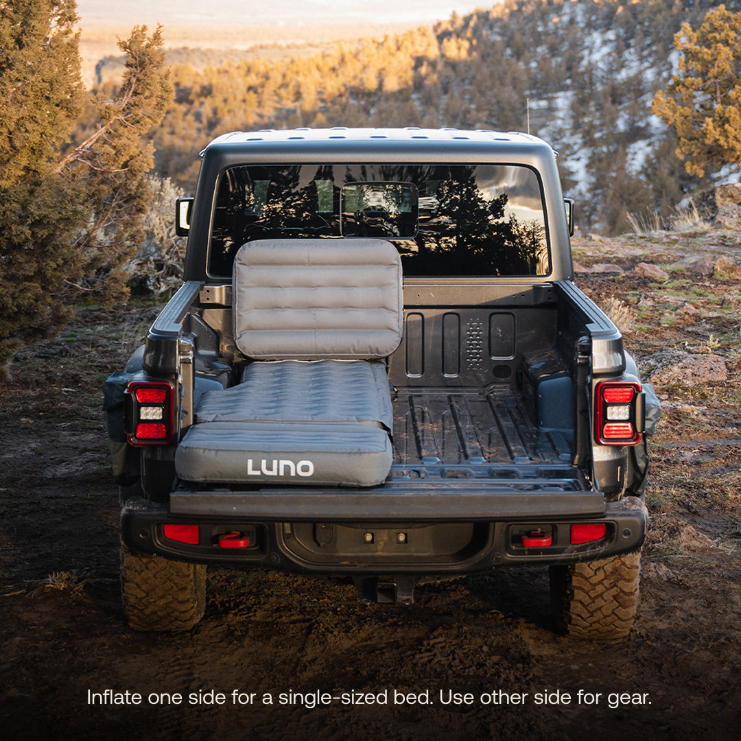 Luno Premium AIR Jeep Gladiator Truck Bed Mattress for Camping or Adventuring