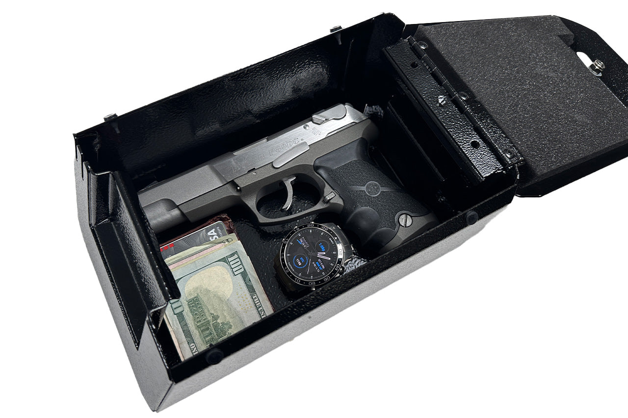 Team 1EV Camp Speaker Replacement Locking Gun & Valuables Steel Vault Box for Rivian R1T / R1S