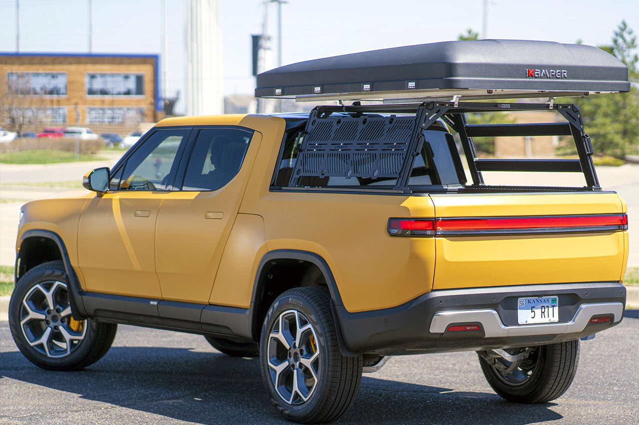 XTR1 Modular Aluminum T-Slot Bed Rack for Rivian R1T by Xtrusion Overland