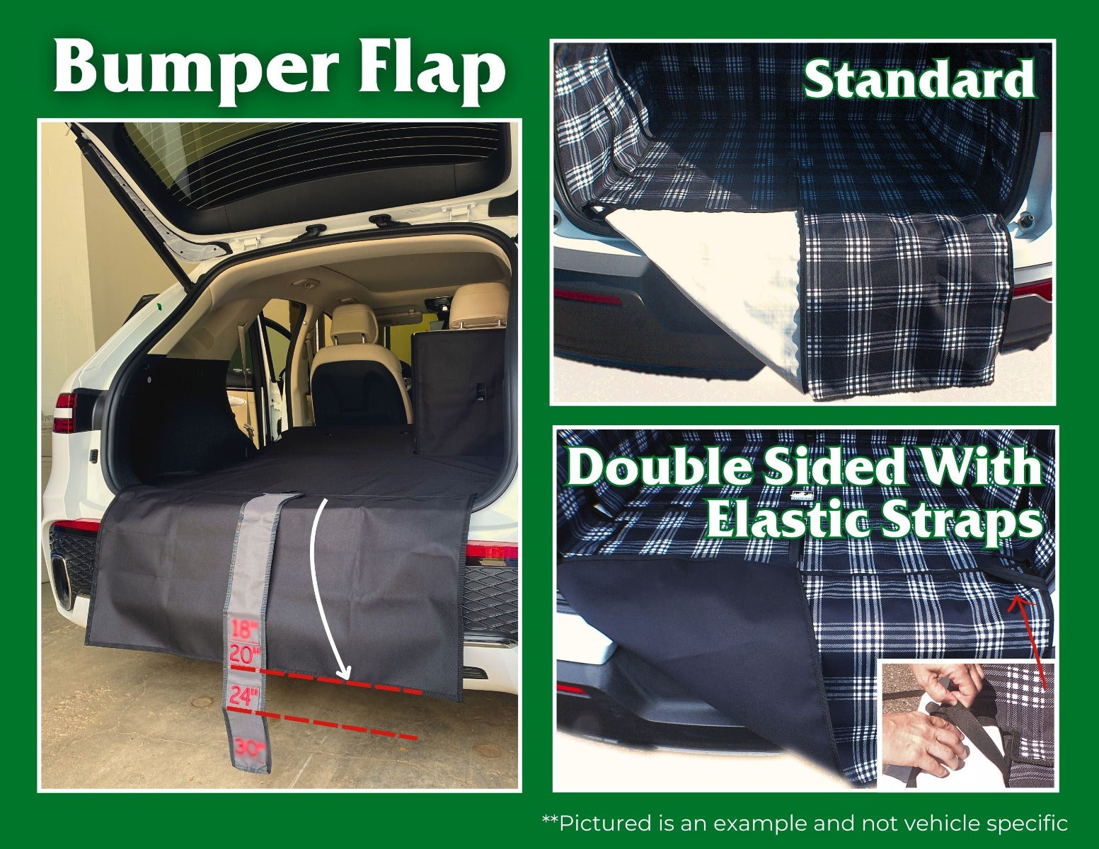 Rear Cargo and Back Seat Down Canvasback Liner and Surface Covers for 2016-2021 Tesla Model X