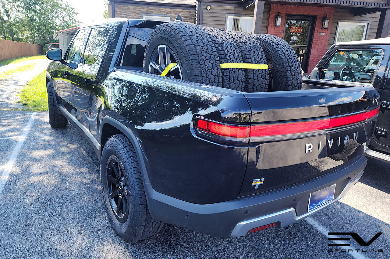 Team 1EV R800 Compass 8 Spoke 20" Flow Forged Wheel & Tire Package for Rivian R1T / R1S - Open Box Special!