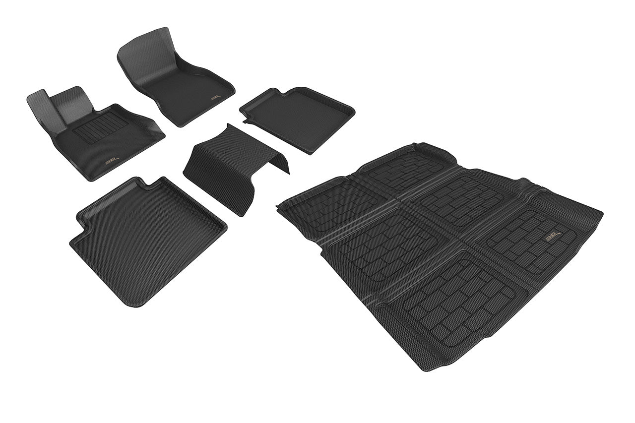 BMW i7 MAXpider 3D Kagu All-Weather Custom Fit Floor Liner Mats