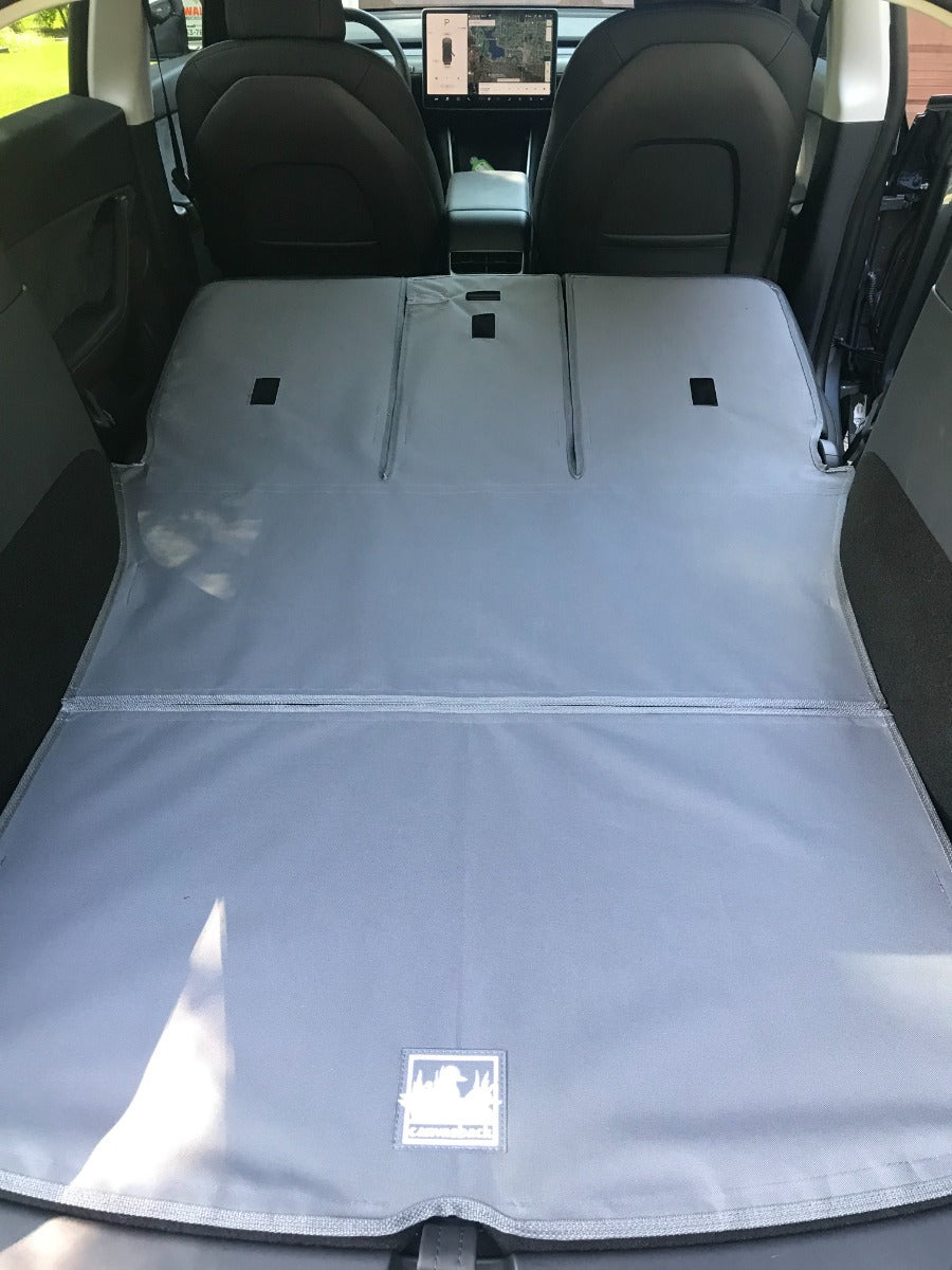Rear Cargo and Back Seat Down Canvasback Liner and Surface Covers for Tesla Model Y Juniper