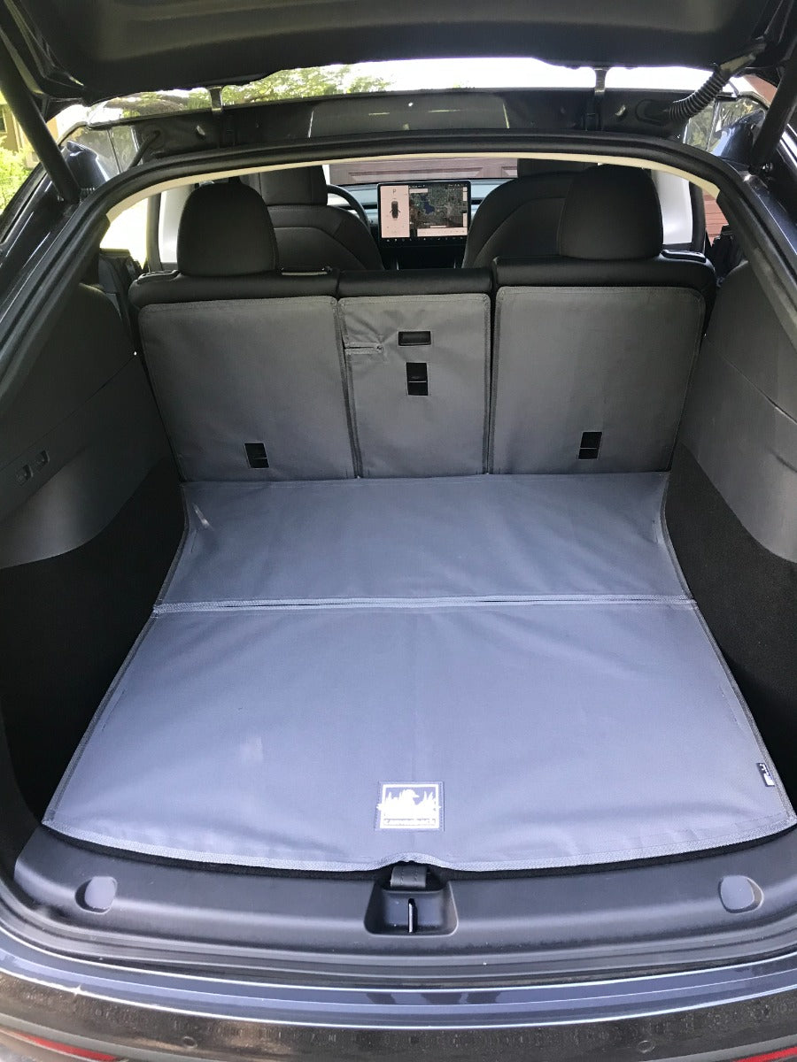 Rear Cargo and Back Seat Down Canvasback Liner and Surface Covers for Tesla Model Y Juniper