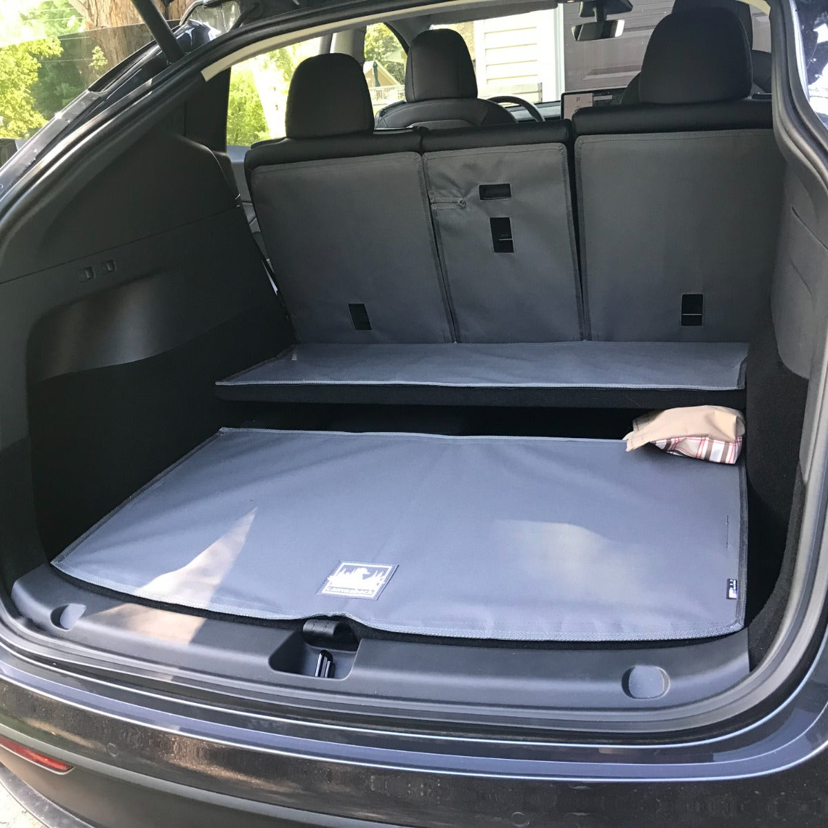 Rear Cargo and Back Seat Down Canvasback Liner and Surface Covers for Tesla Model Y Juniper