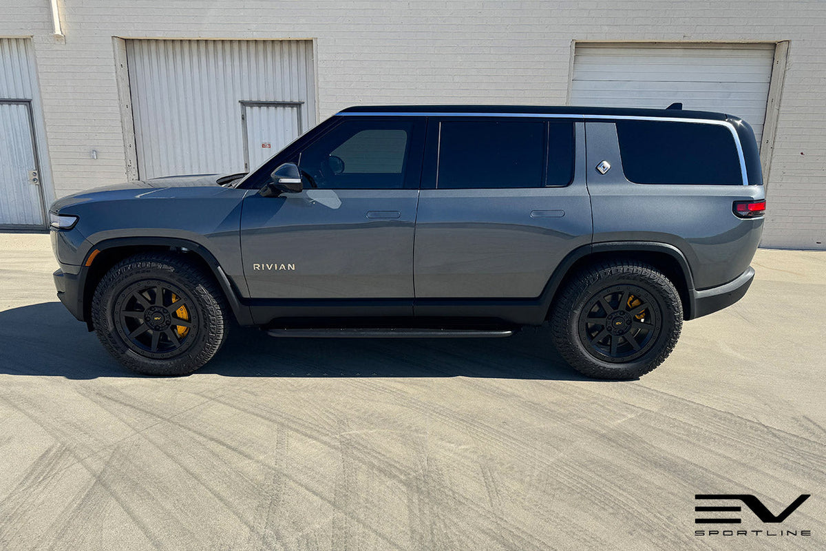 R800 Compass 8 Spoke 20&quot; Flow Forged Wheel &amp; Tire Package by Team 1EV for Rivian R1T / R1S Open Box Special!