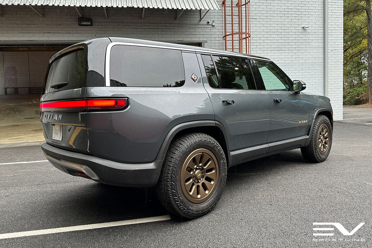 R1000 Adventure 10 Spoke 20&quot; Flow Forged Wheel &amp; Tire Package by Team 1EV for Rivian R1T / R1S Open Box Special!