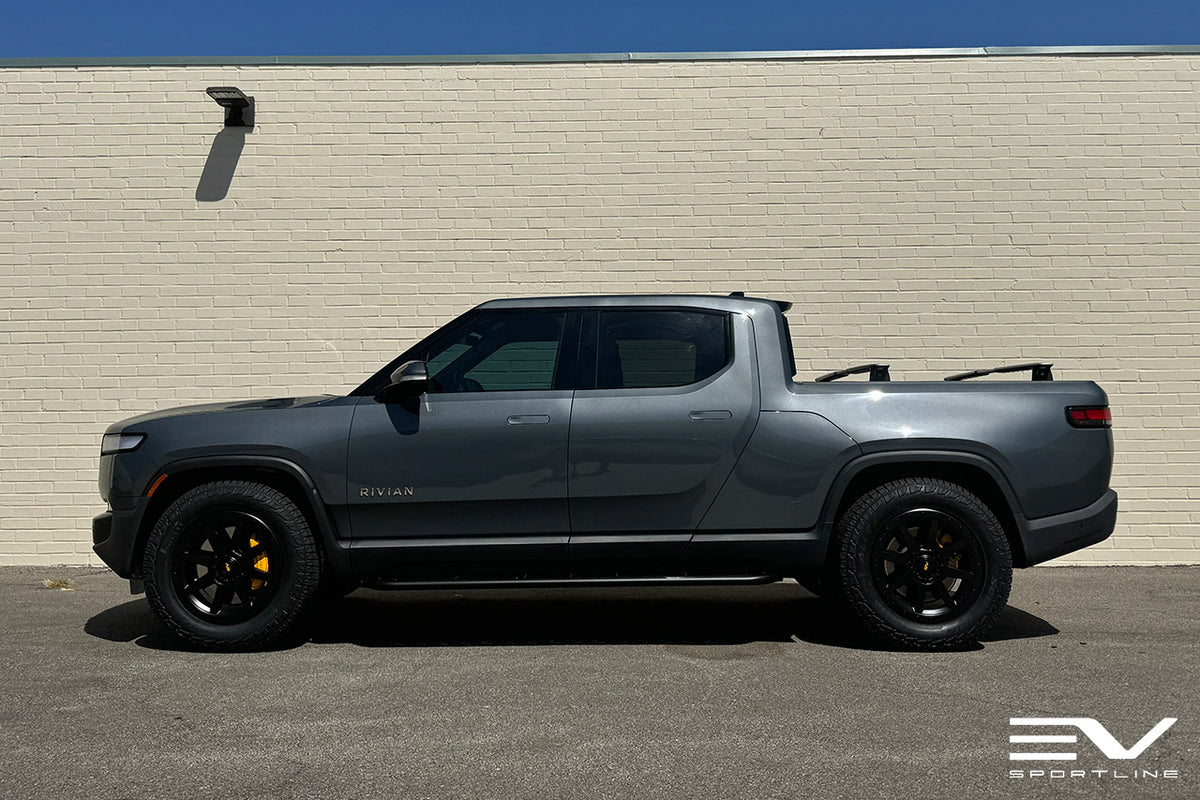 R800 Compass 8 Spoke 20&quot; Flow Forged Wheel &amp; Tire Package by Team 1EV for Rivian R1T / R1S Open Box Special!