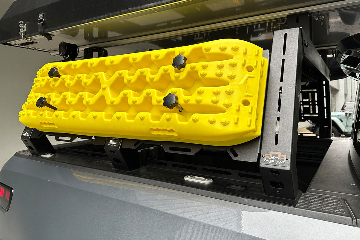 Bed Ramp For Rivian R1t Rivian R1T Bed Rack System by Overland Ruff Rax - EV Sportline - The ...