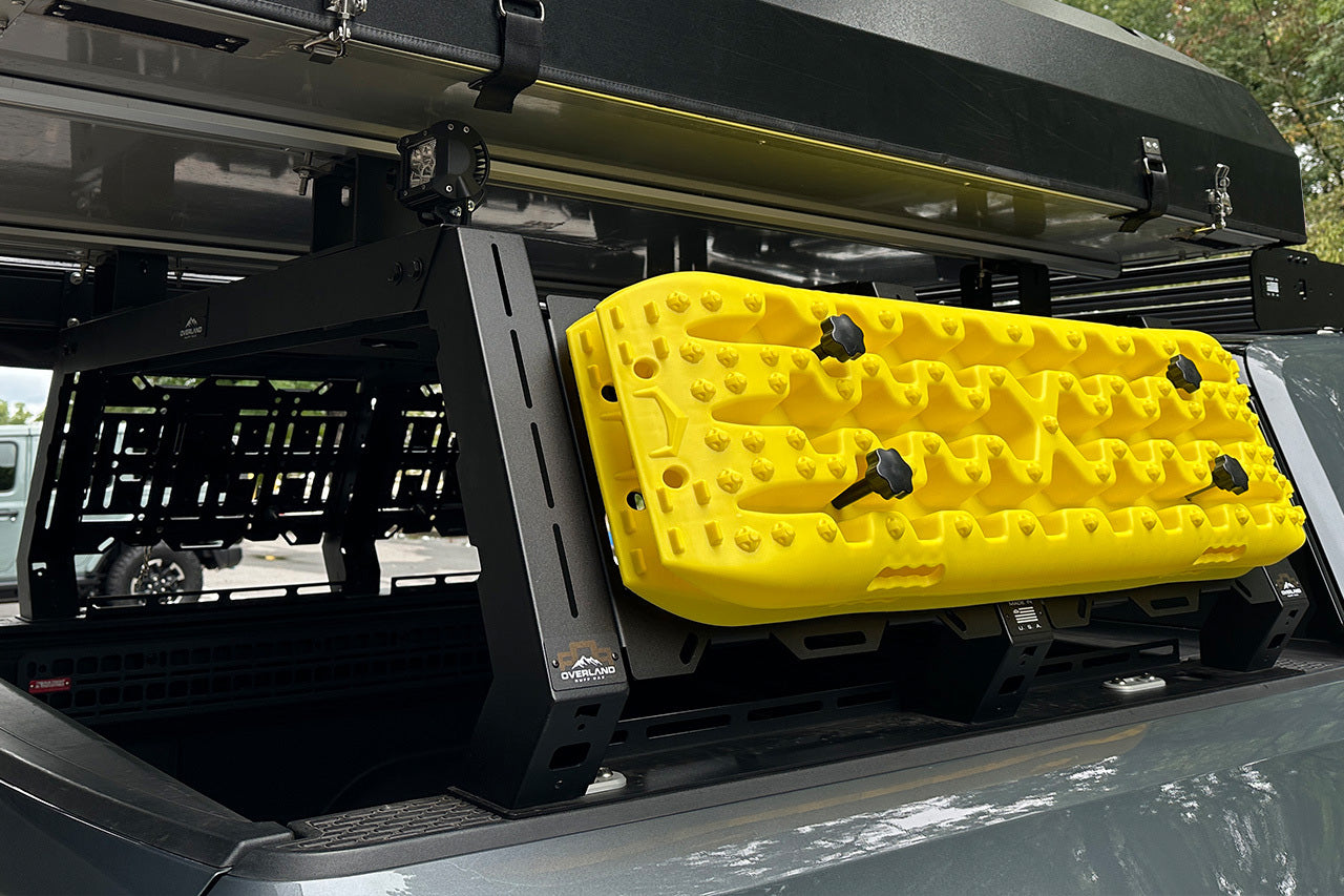 Bed Ramp For Rivian R1t Rivian R1T Bed Rack System by Overland Ruff Rax - EV Sportline - The ...