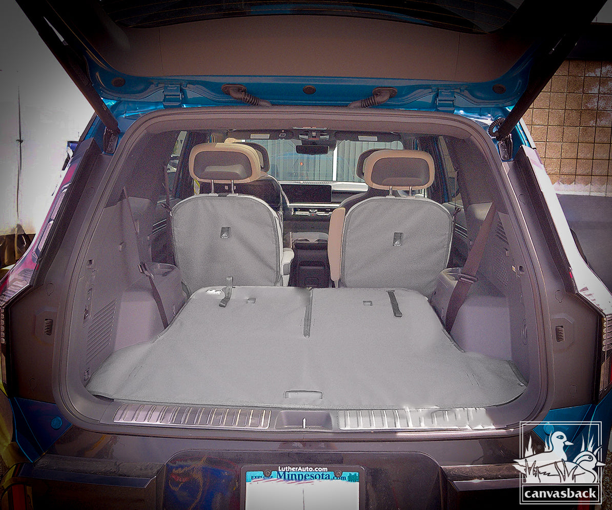 Rear Cargo and Back Seat Down Canvasback Liner and Surface Covers for 2024-Present Kia EV9