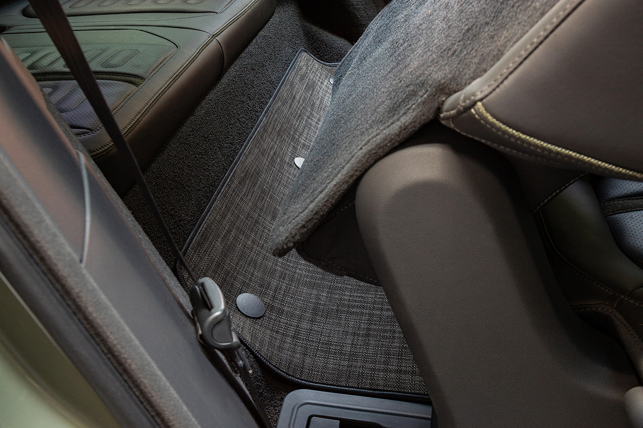 Chilewich Custom Color & Weave Floor Mat Sets for Rivian R1T / R1S