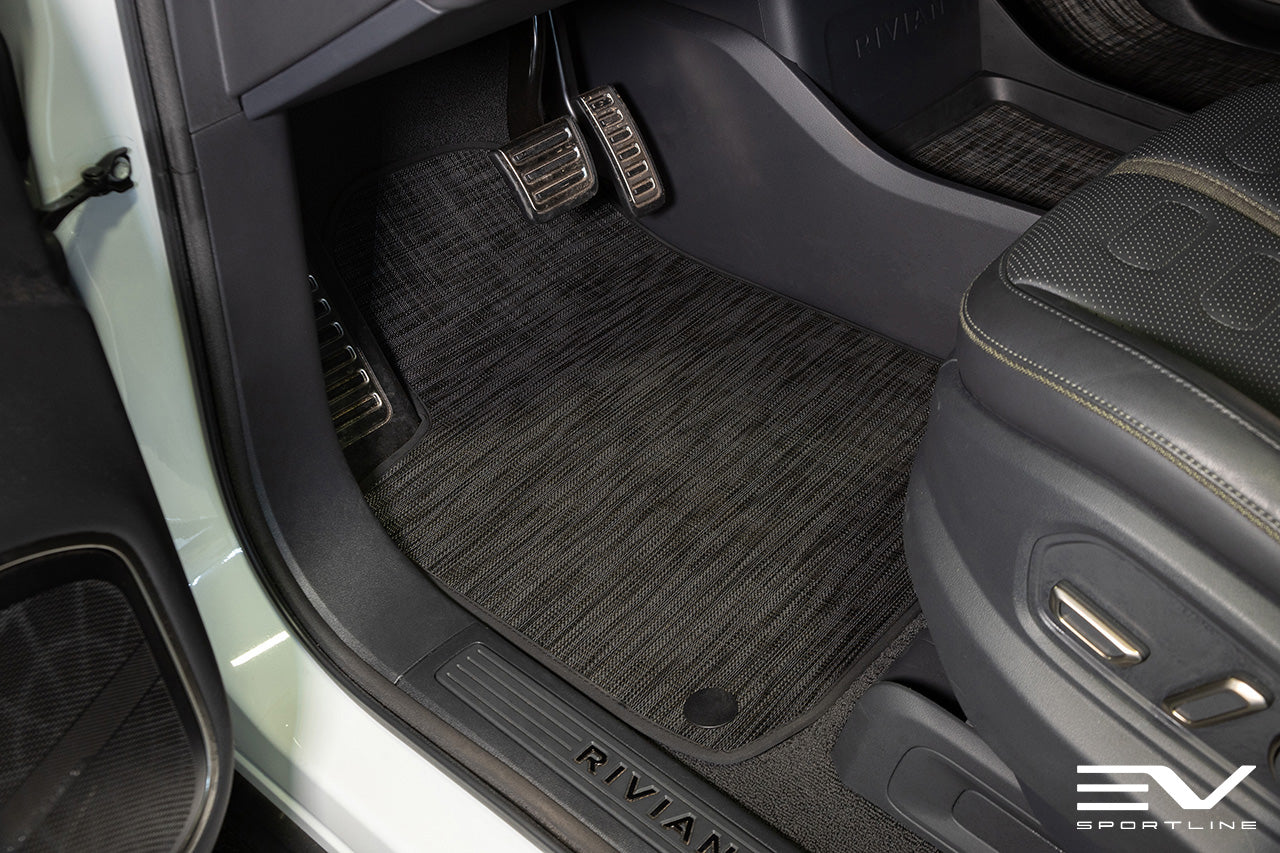 Chilewich Custom Color & Weave Floor Mat Sets for Rivian R1T / R1S