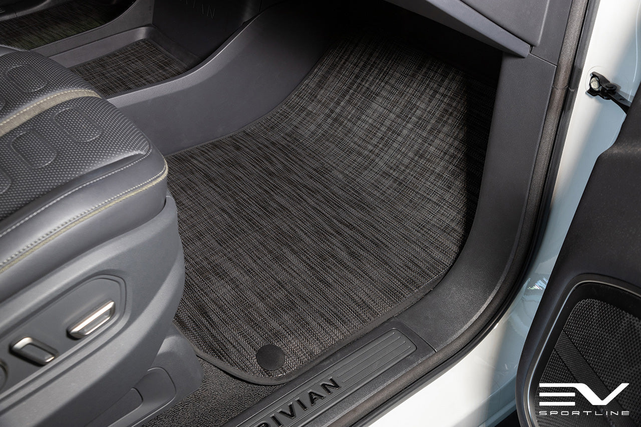 Chilewich Custom Color & Weave Floor Mat Sets for Rivian R1T / R1S