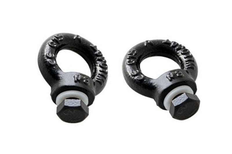 Front Runner Black Tie Down Rings and Eye Nuts for Slimeline II Racks