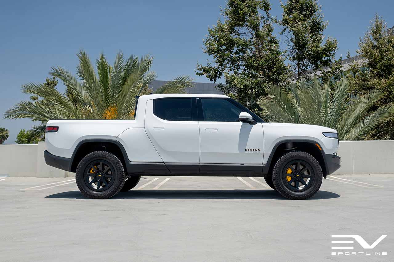 Team 1EV R800 Compass 8 Spoke 20" Flow Forged Wheel & Tire Package for Rivian R1T / R1S - Open Box Special!