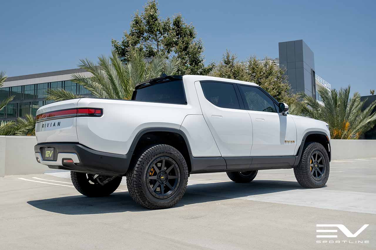 Team 1EV R800 Compass 8 Spoke 20" Flow Forged Wheel & Tire Package for Rivian R1T / R1S - Open Box Special!