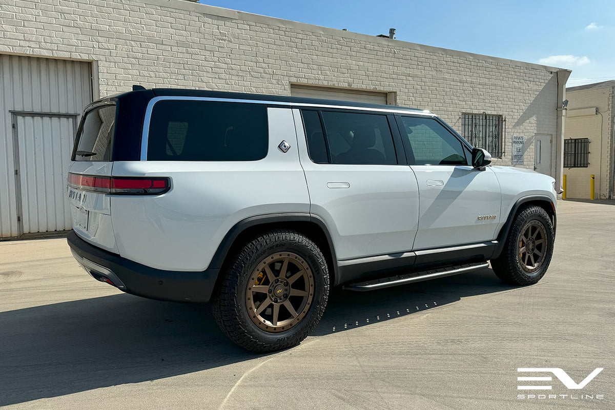 Rivian R1T / R1S R800 Compass 8 Spoke 20&quot; Flow Forged Wheel &amp; Tire Package by Team 1EV
