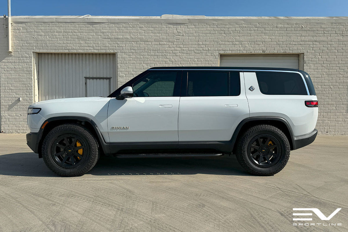 R800 Compass 8 Spoke 20&quot; Flow Forged Wheel &amp; Tire Package by Team 1EV for Rivian R1T / R1S Open Box Special!