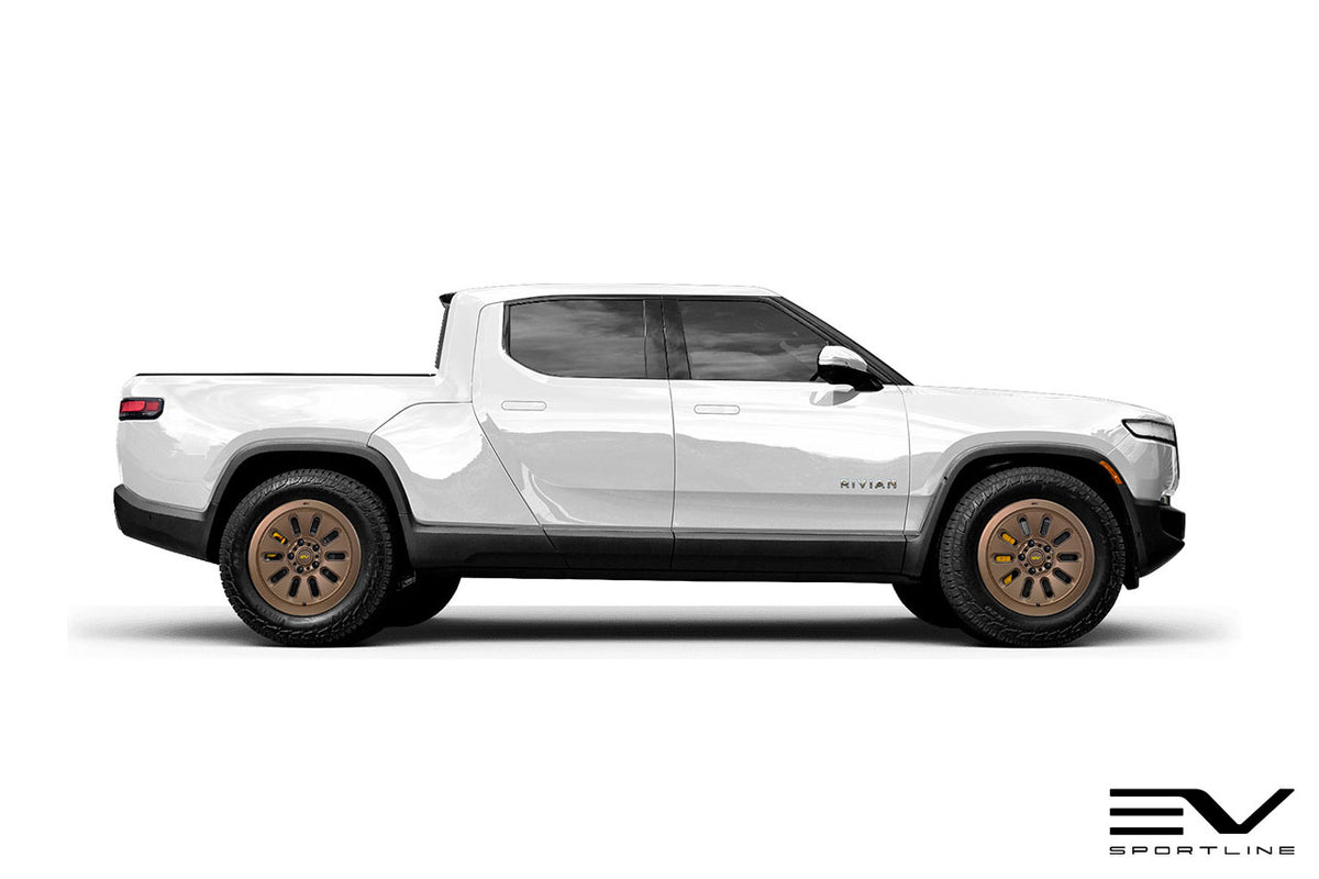 R1000 Adventure 10 Spoke 20&quot; Flow Forged Wheel &amp; Tire Package by Team 1EV for Rivian R1T / R1S