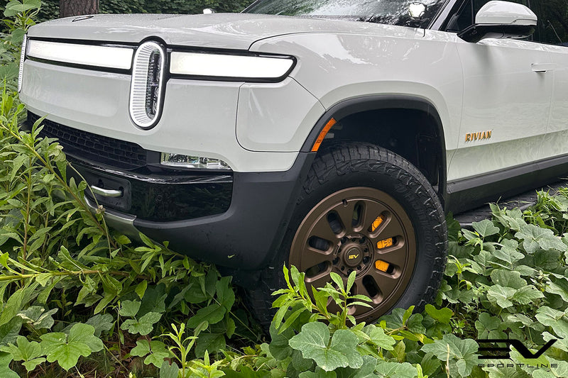 Custom Rims On Rivian Team 1EV R1000 Adventure 10 Spoke 20