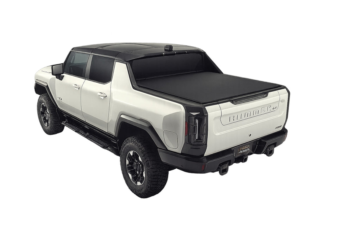 GMC Hummer EV Truck Lo Pro Soft Roll-up Tonneau Roll-up Bed Cover by Truxedo