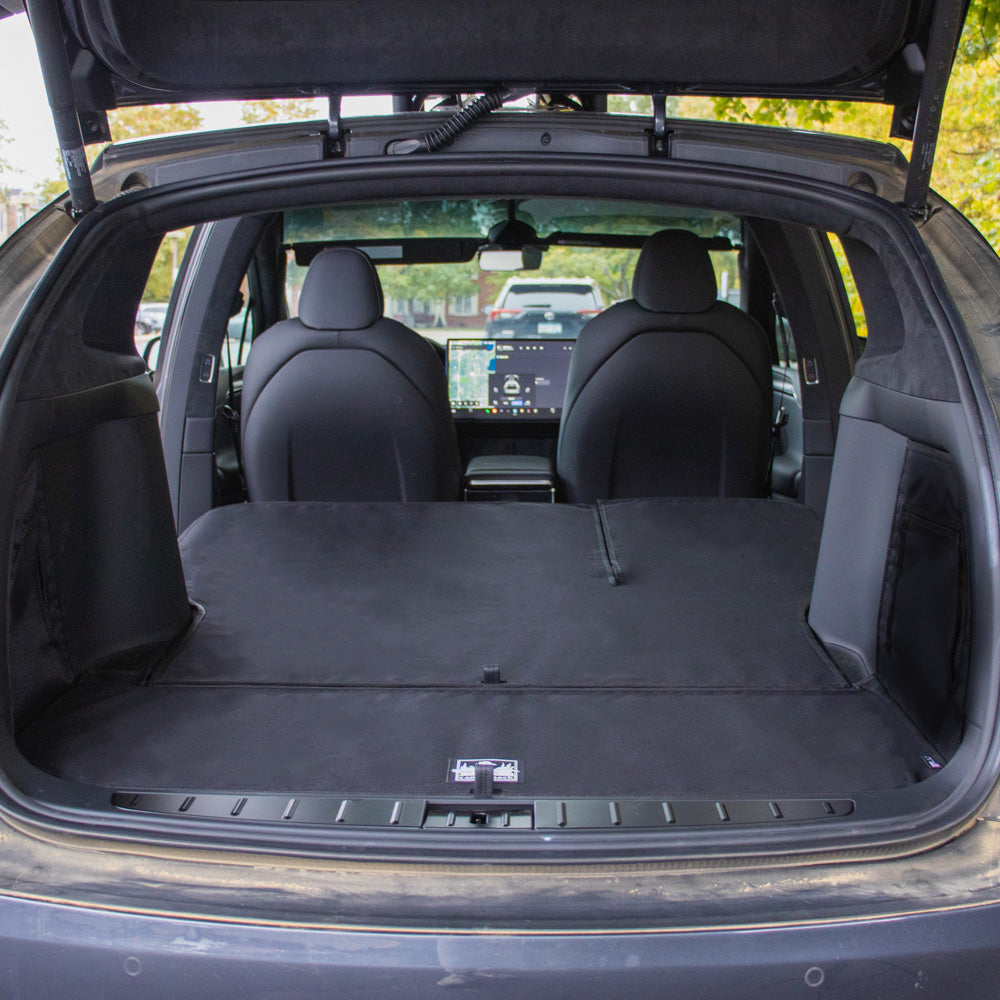 Rear Cargo and Back Seat Down Canvasback Liner and Surface Covers for 2022-2025 Tesla Model X 5 Passenger