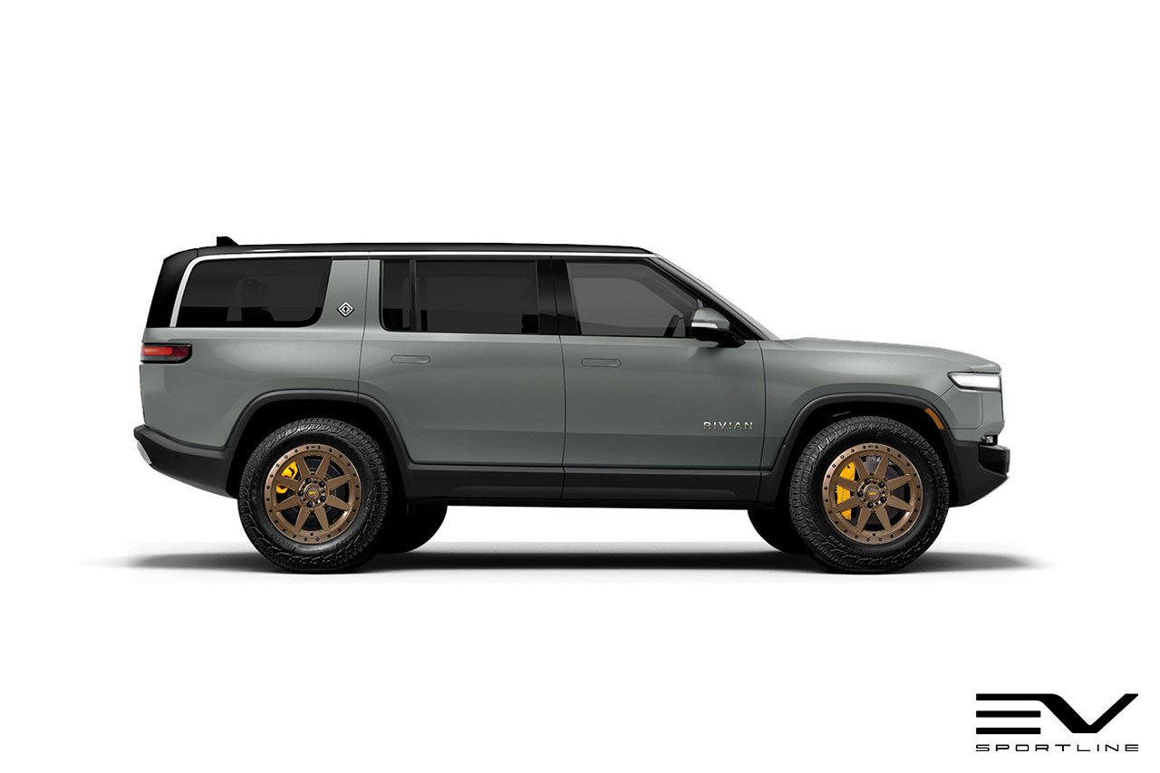 Team 1EV R800 Compass 8 Spoke 20" Flow Forged Wheel & Tire Package for Rivian R1T / R1S - Open Box Special!