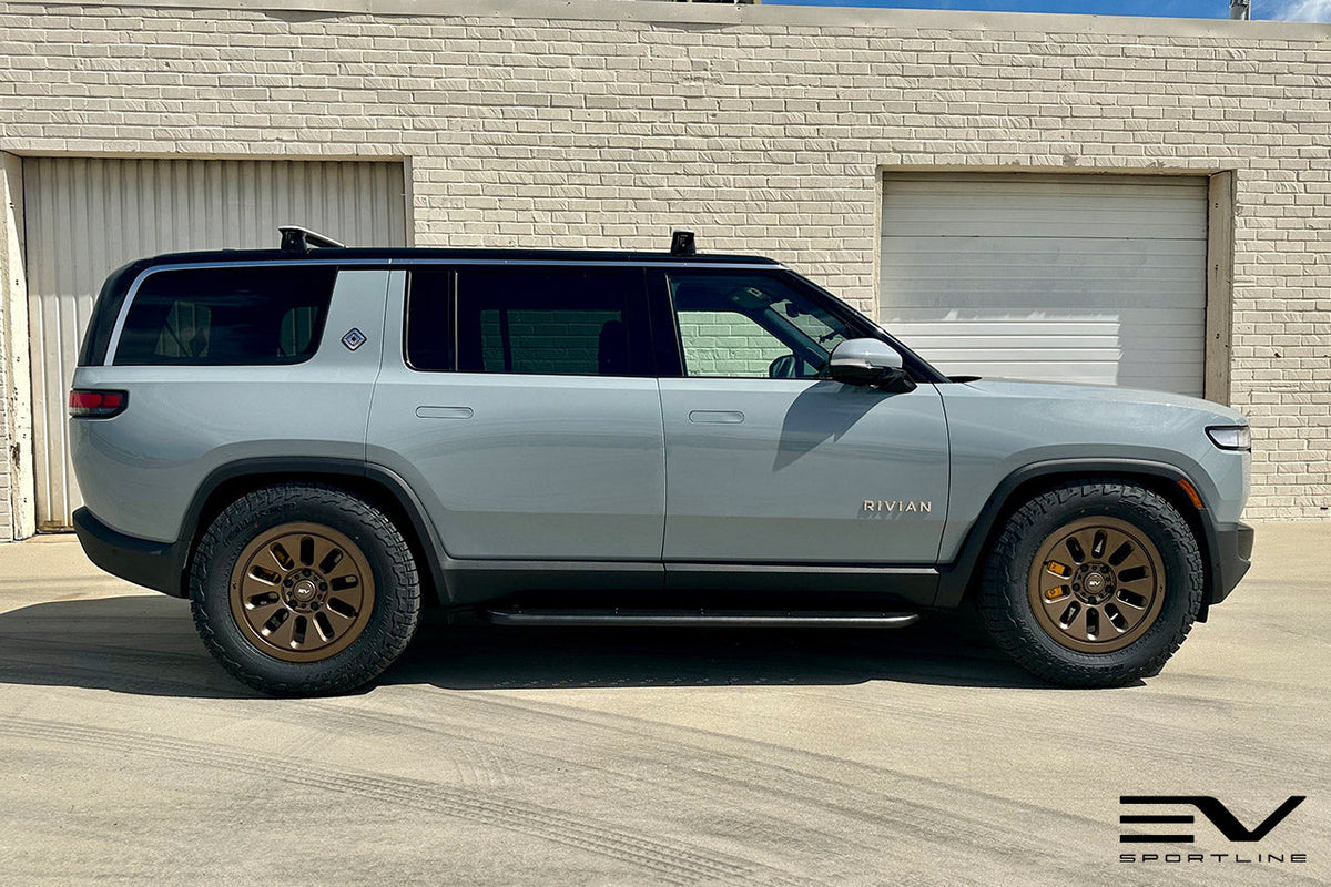 R1000 Adventure 10 Spoke 20&quot; Flow Forged Wheel &amp; Tire Package by Team 1EV for Rivian R1T / R1S Open Box Special!