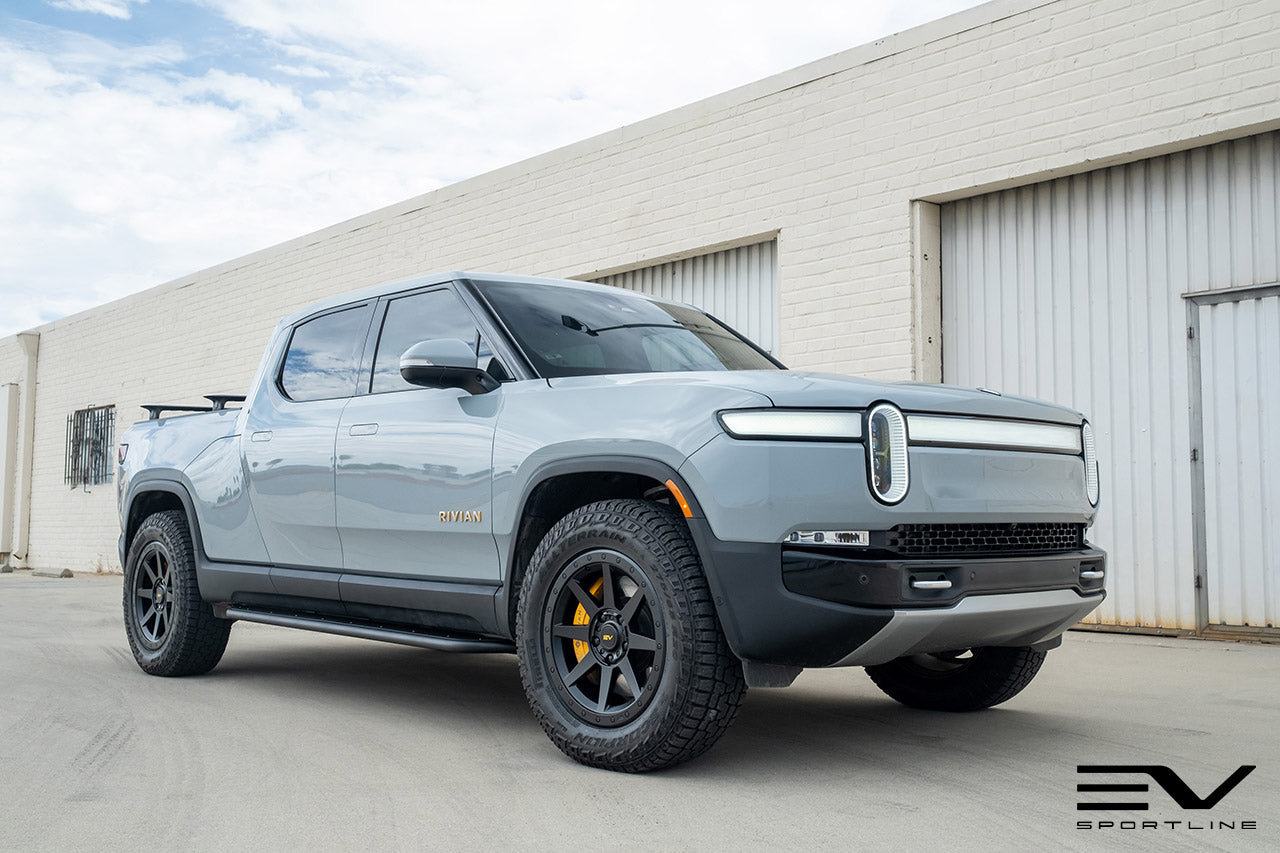 Team 1EV R800 Compass 8 Spoke 20" Flow Forged Wheel & Tire Package for Rivian R1T / R1S