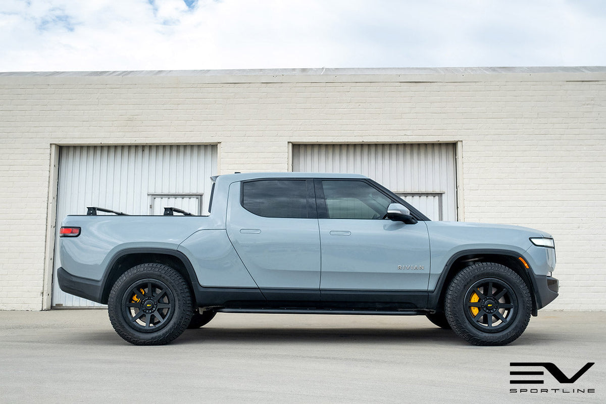 R800 Compass 8 Spoke 20&quot; Flow Forged Wheel &amp; Tire Package by Team 1EV for Rivian R1T / R1S Open Box Special!