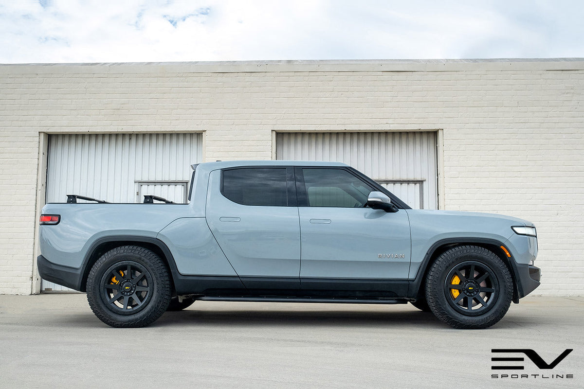 R800 Compass 8 Spoke 20&quot; Flow Forged Wheel &amp; Tire Package by Team 1EV for Rivian R1T / R1S Open Box Special!