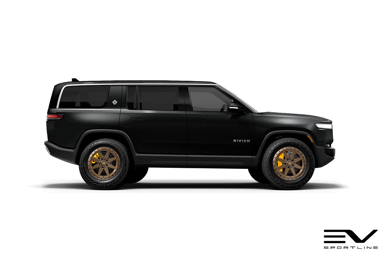 Team 1EV R800 Compass 8 Spoke 20" Flow Forged Wheel & Tire Package for Rivian R1T / R1S - Open Box Special!