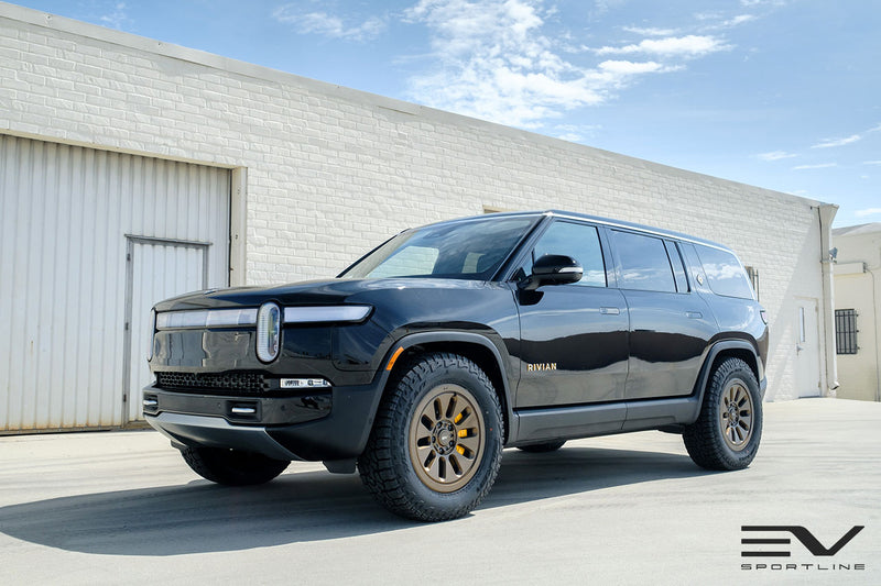 Custom Rims On Rivian Team 1EV R1000 Adventure 10 Spoke 20