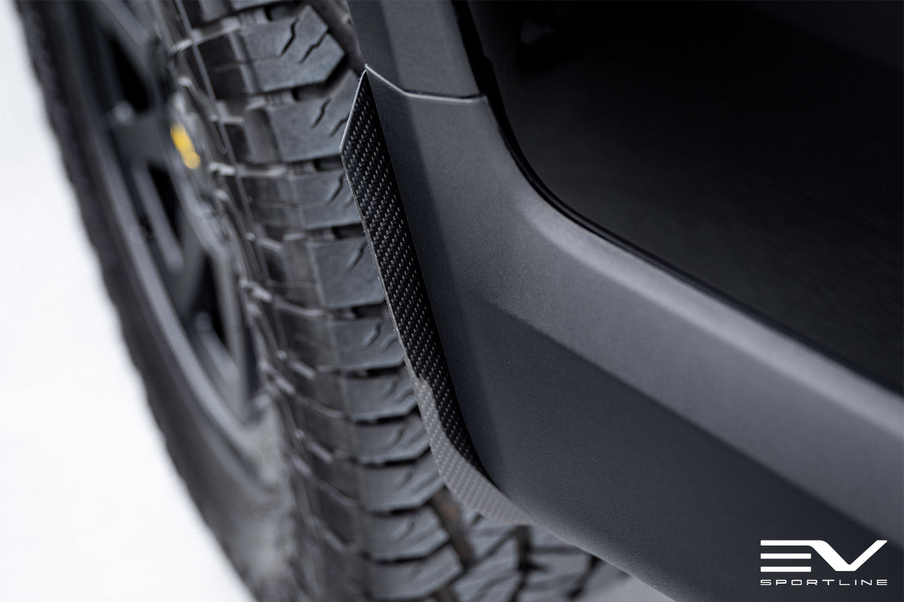 RMaxx Precision Fit Carbon Fiber Mud Flaps for Rivian R1T / R1S (Set of 4)